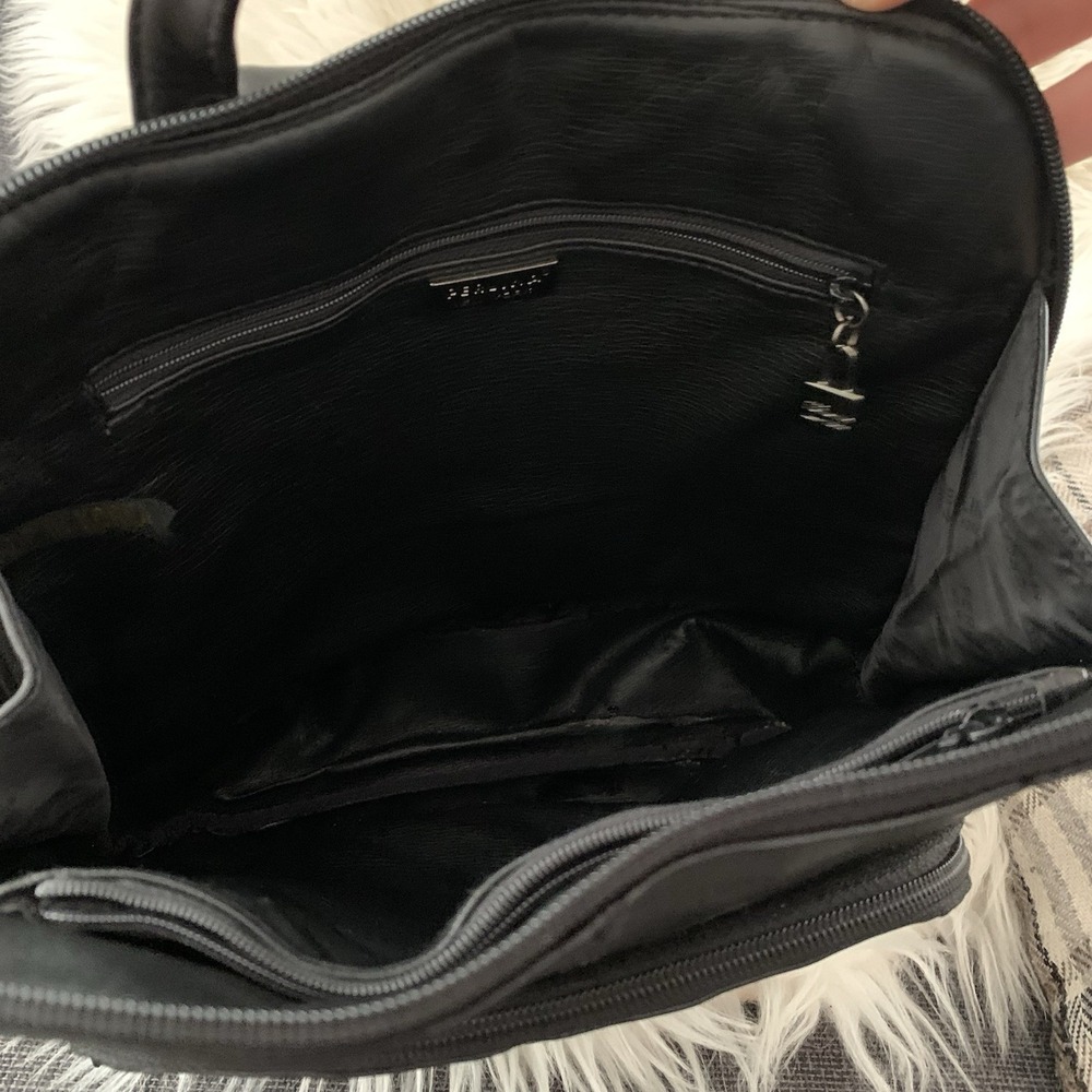 Perlina NY Black Leather Backpack - Picture 11 of 11